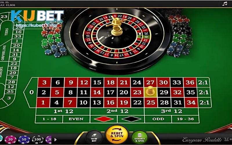 Trải nghiệm cá cược Roulette đỉnh cao tại nhà cái KUBET